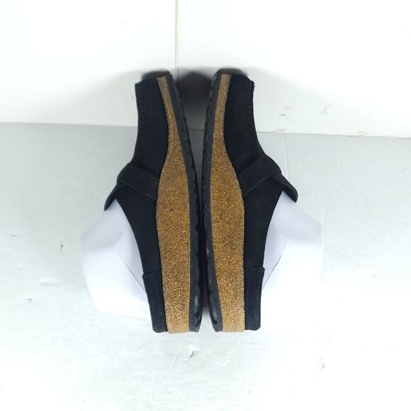 Birkenstock Women's Buckley EU38 US7N Black Suede Leather Slip On Clogs Shoes - Picture 10 of 16